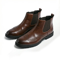 Chelsea boots met brogue detailing
