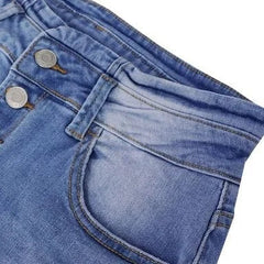 Women's Low Rise Bootcut Jeans | Flared Leg Button Closure Denim