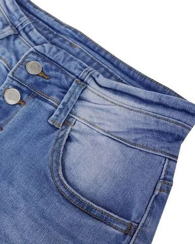 Women's Low Rise Bootcut Jeans | Flared Leg Button Closure Denim