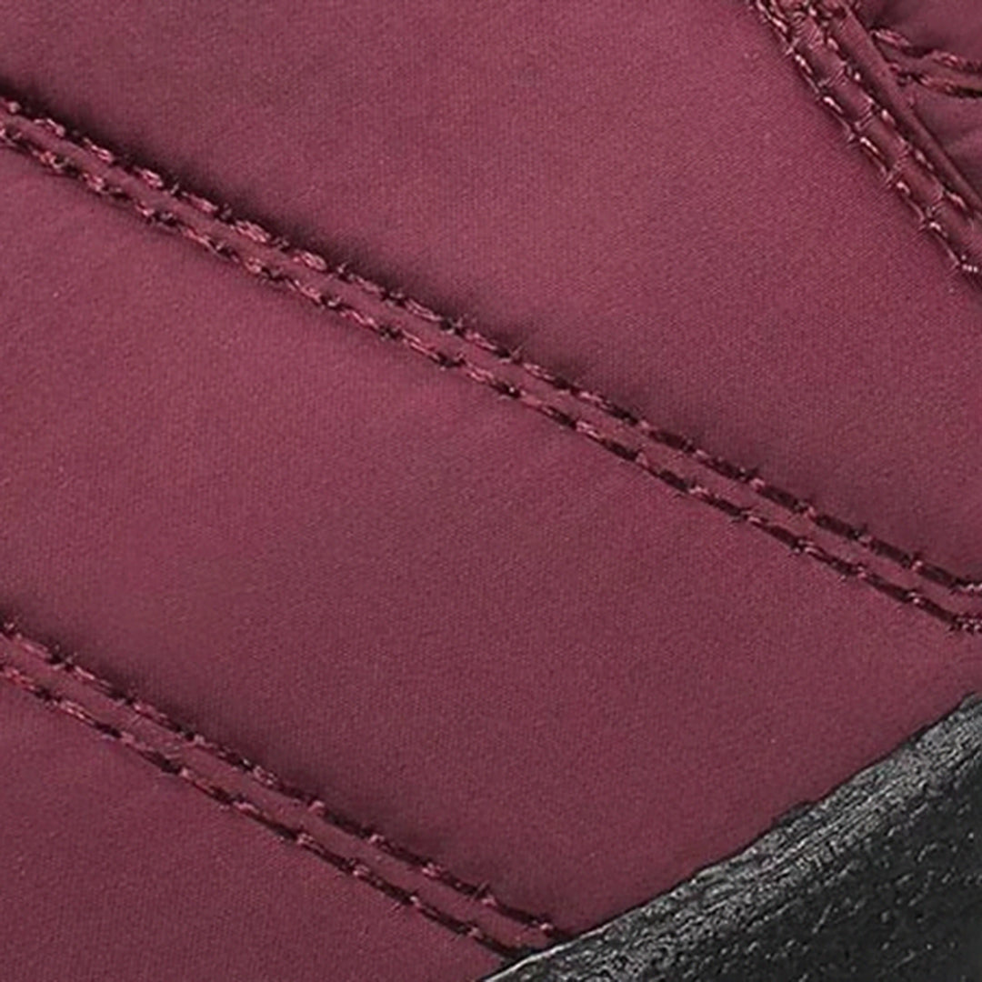 Women's Snow Boots | Faux Fur Collar Quilted Ankle Waterproof