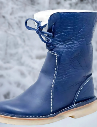 Women's Waterproof Winter Boots | Lace-Up Leather Fleece-Lined Crepe Sole